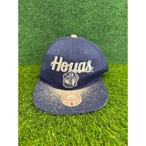 Georgetown University Blue Snapback adjustable hat Mitchell & Ness Unisex